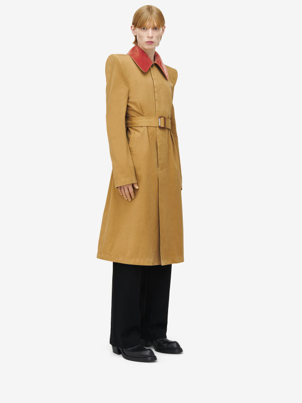 ALEXANDER MCQUEEN - Stacked Shoulder Raincoat - Item 828644QTADF9840